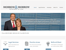 Tablet Screenshot of morrowandmorrow.net
